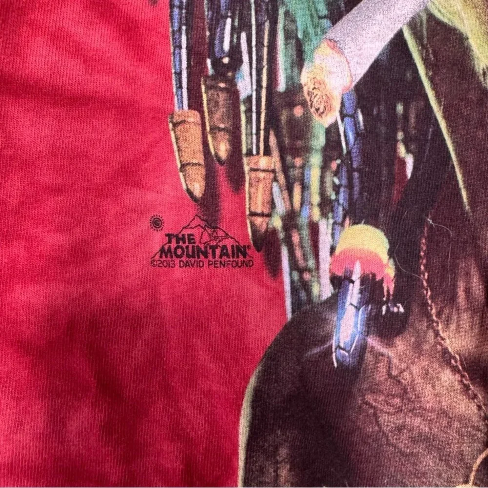 2013 the mountain David penfound tshirt alien smoking dreadlocks funny vintage - Picture 4 of 9